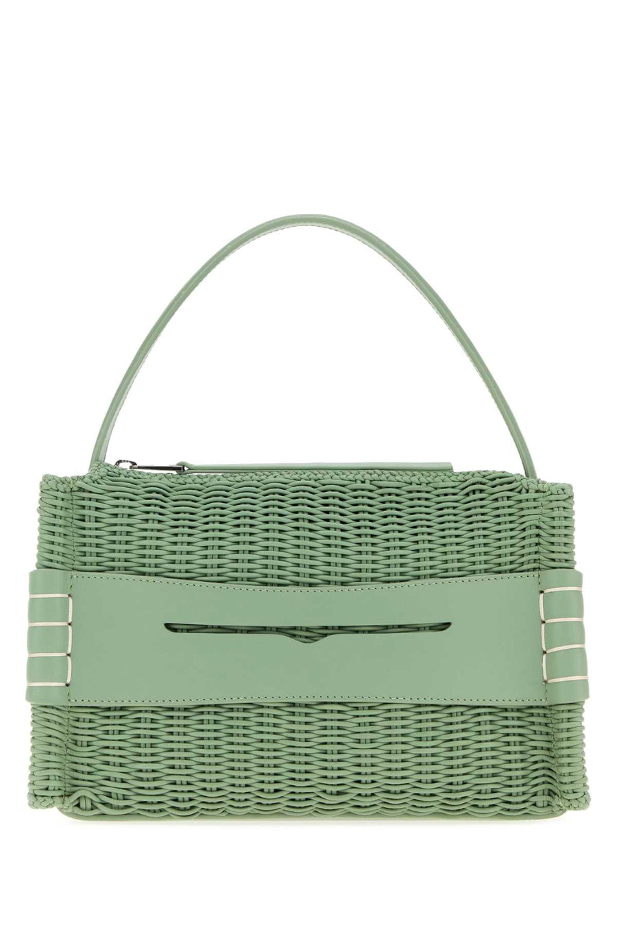Pastel Green Leather Loafers Handbag Sage Borse A Tracolla