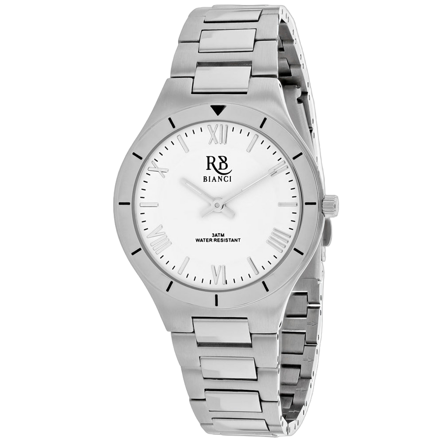 Roberto Bianci Stainless steel case watch in white