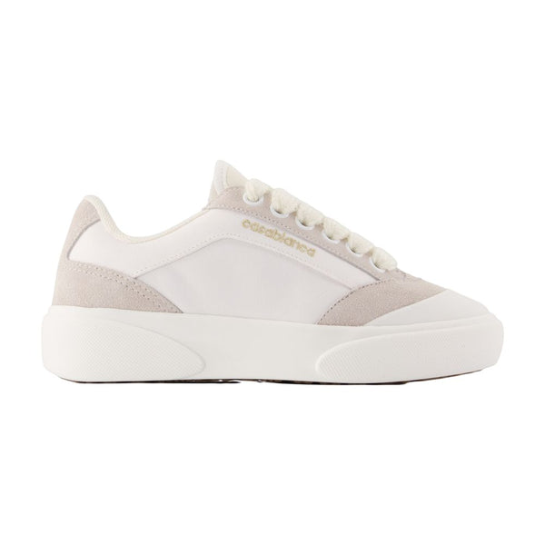 Casablanca Calfskin leather sneaker in white