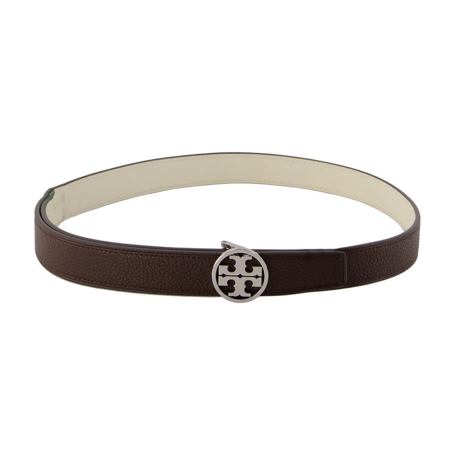 Miller Reversible 1 Belt - Tory Burch Leather Brown Calfskin Accessories /