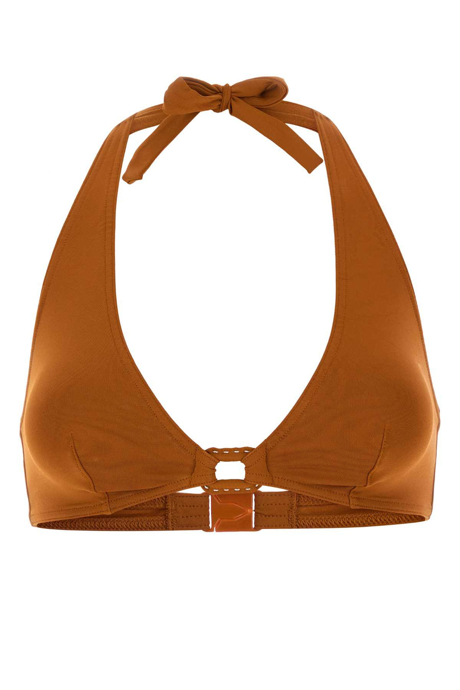 Eres 77% Nylon bikini top in orange