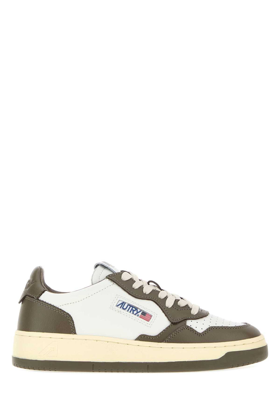 Autry Exterior: 100% Leather; Interior: 100% Fabric; Sole: Rubber sneaker in brown