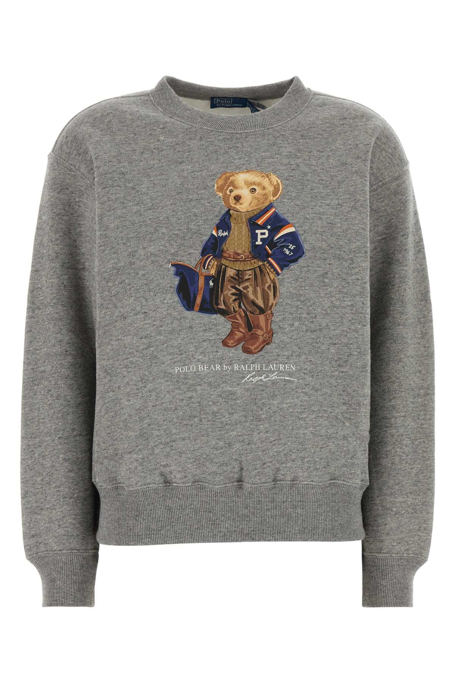 Grey Cotton Blend Sweatshirt Darkvintageheather Exterior: Polyester Felpe