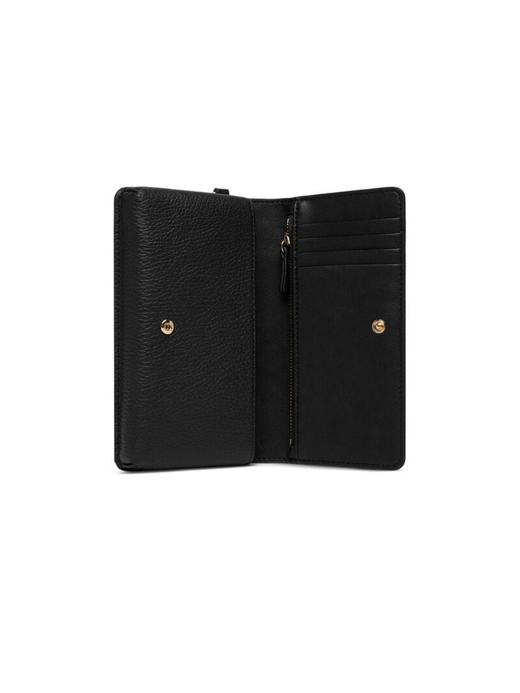 Coccinelle Wallet Black Grained Leather Bags / Crossbody-bags