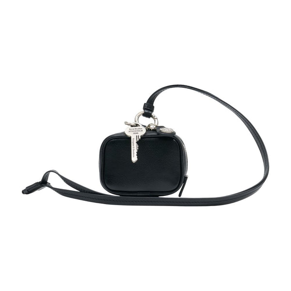 Camero Clip Shoulder Bag - Acne Studios Leather Black Calfskin Accessories / Charms