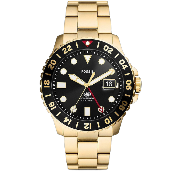 Fossil watch in gold