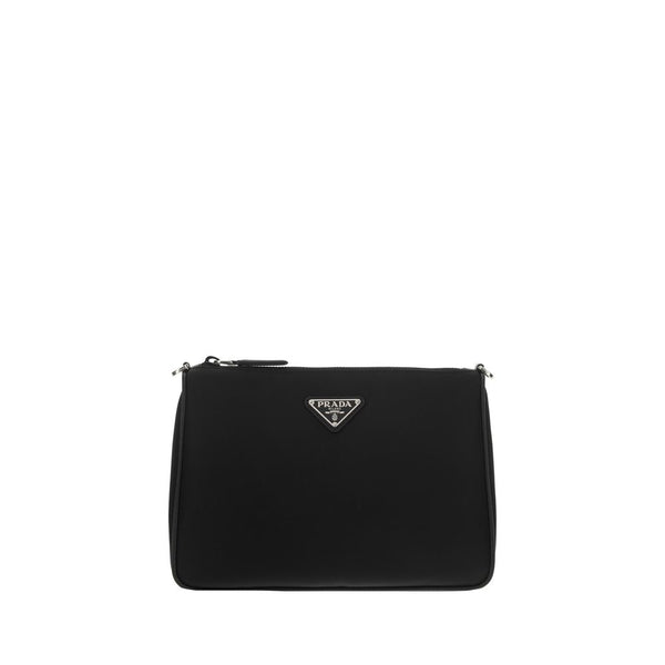 Prada 100% Nylon shoulder bag in black