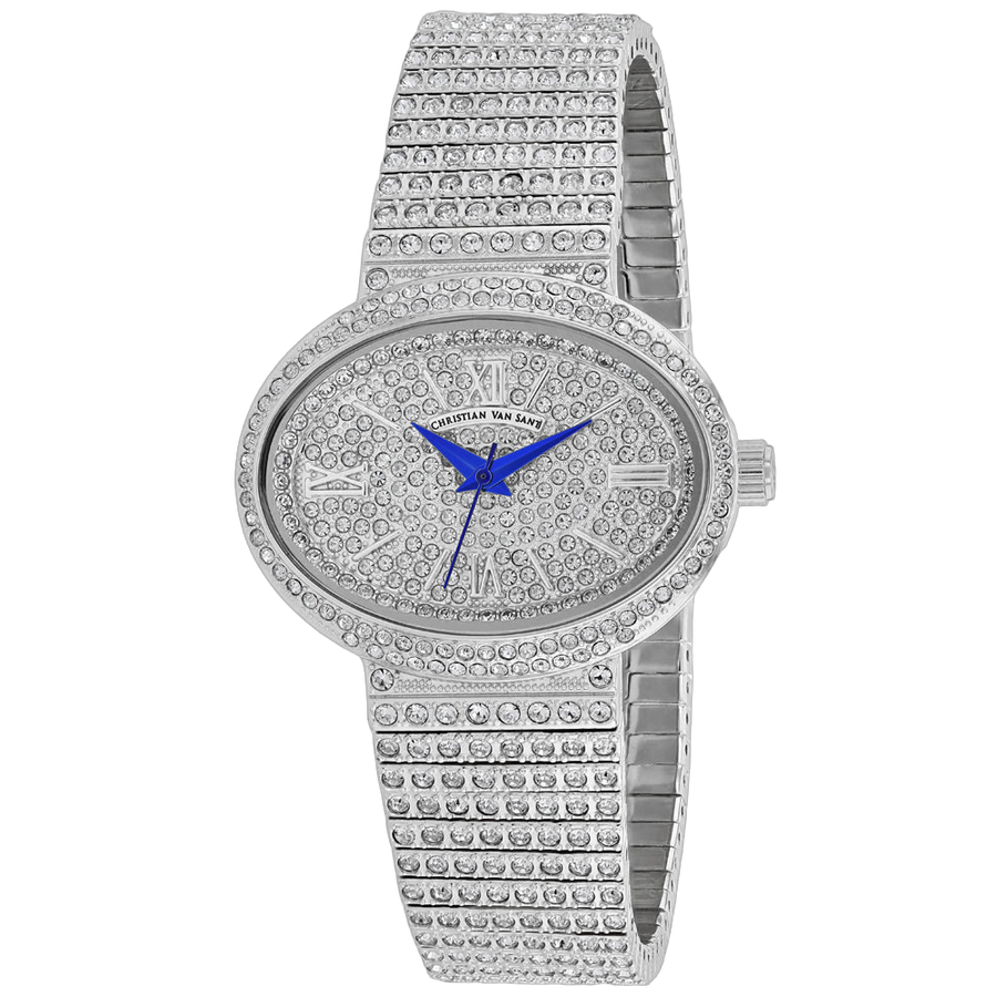 Christian Van Sant Stainless steel case watch in silver