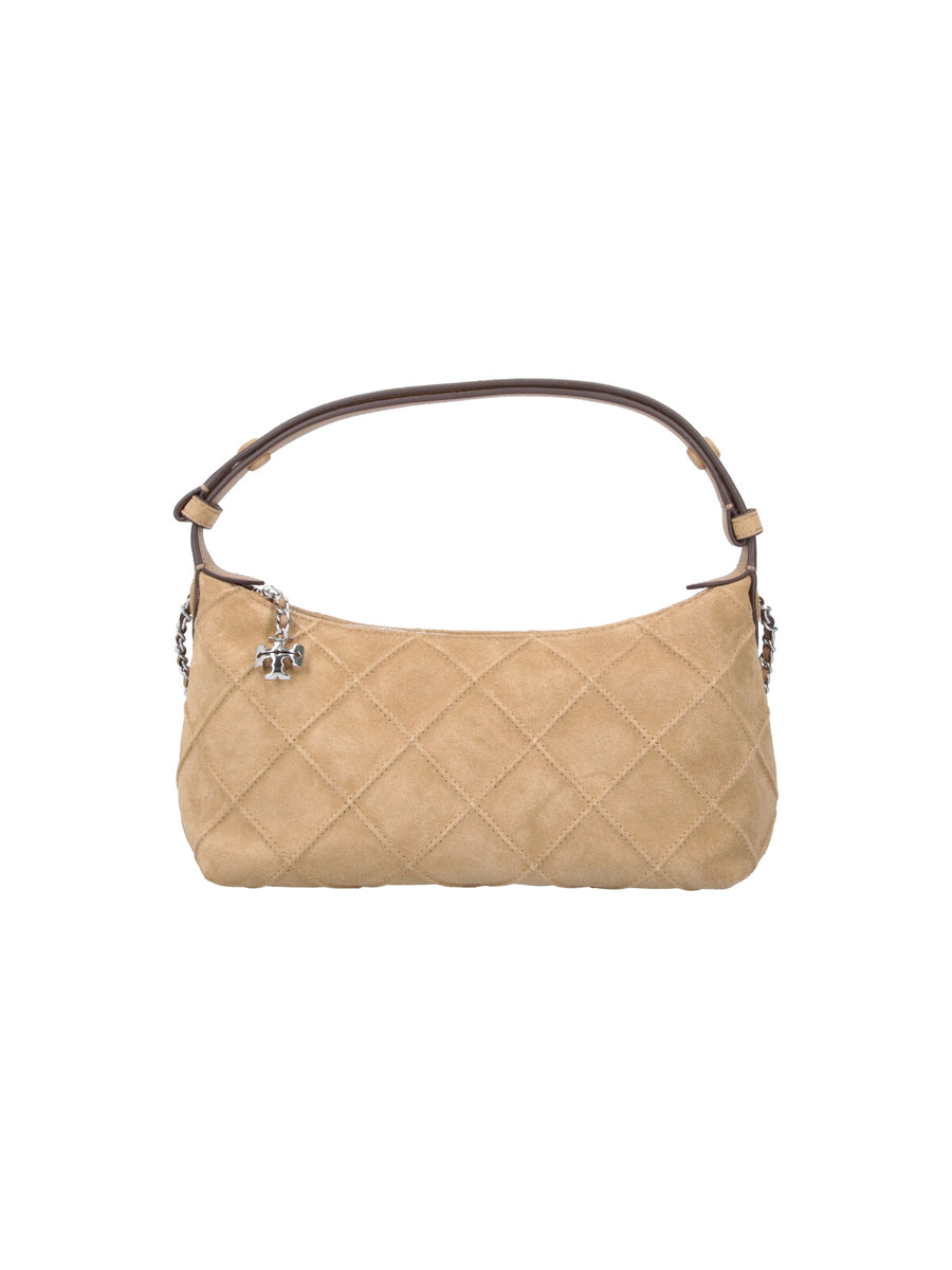Tory Burch 100% Bovine Suede shoulder bag in beige