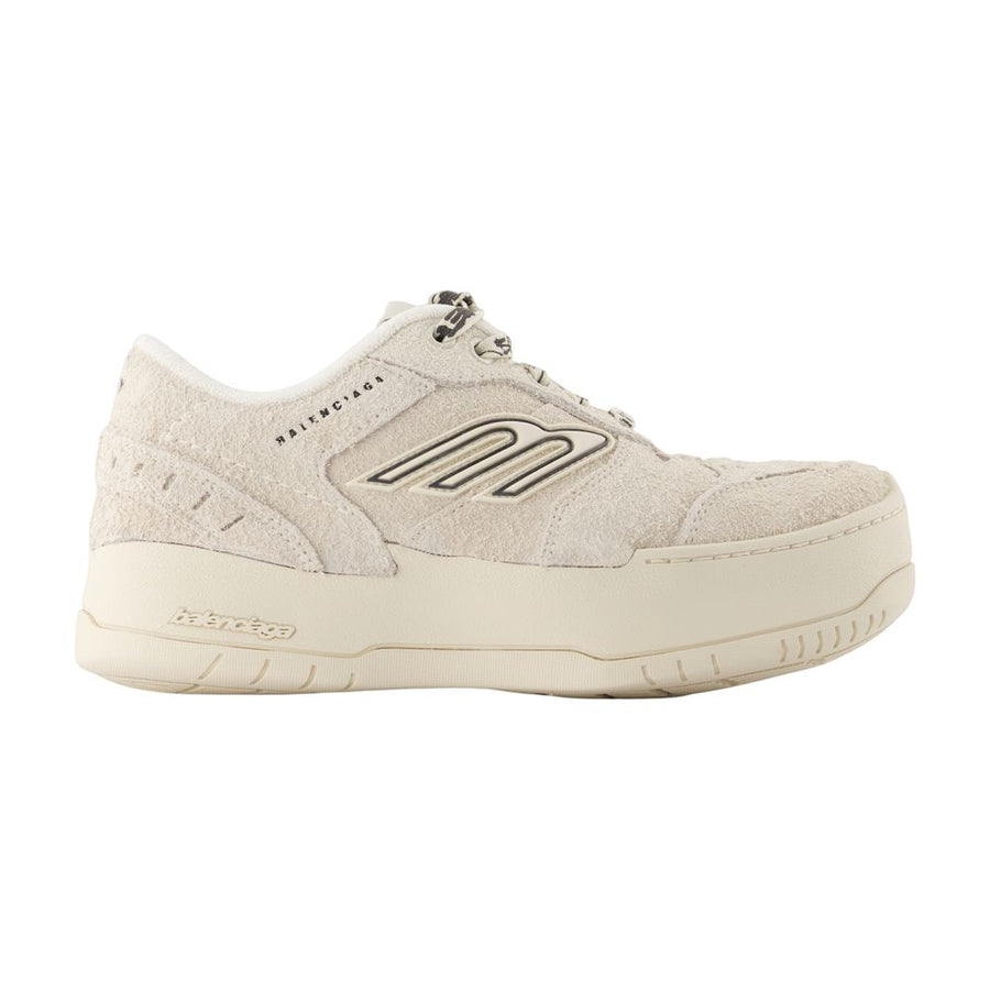 Hamptons Sneakers - Balenciaga Leather Beige Calfskin Shoes /