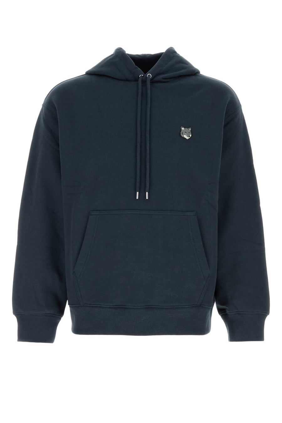Maison Kitsune Head 100% Cotton hoodie in navy