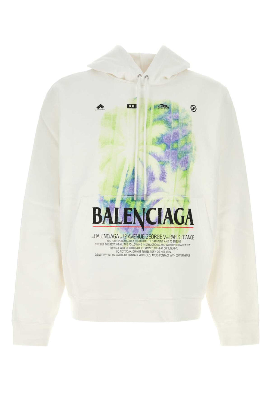 White Cotton Oversize Sweatshirt Exterior: T-shirt