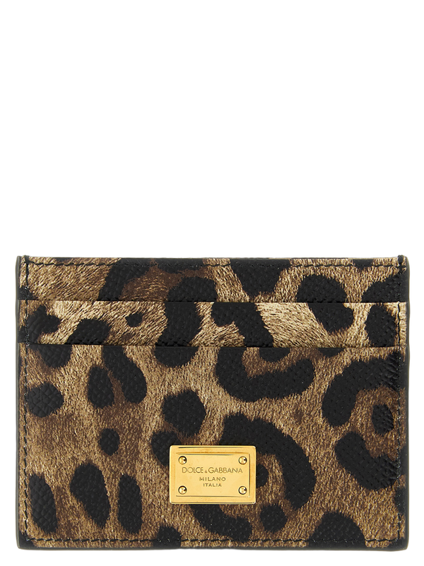 Dolce & Gabbana 100% calfskin leather card case in multicolor