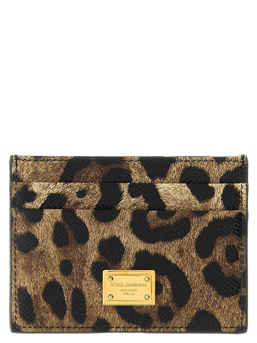 Dolce & Gabbana 100% calfskin leather card case in multicolor