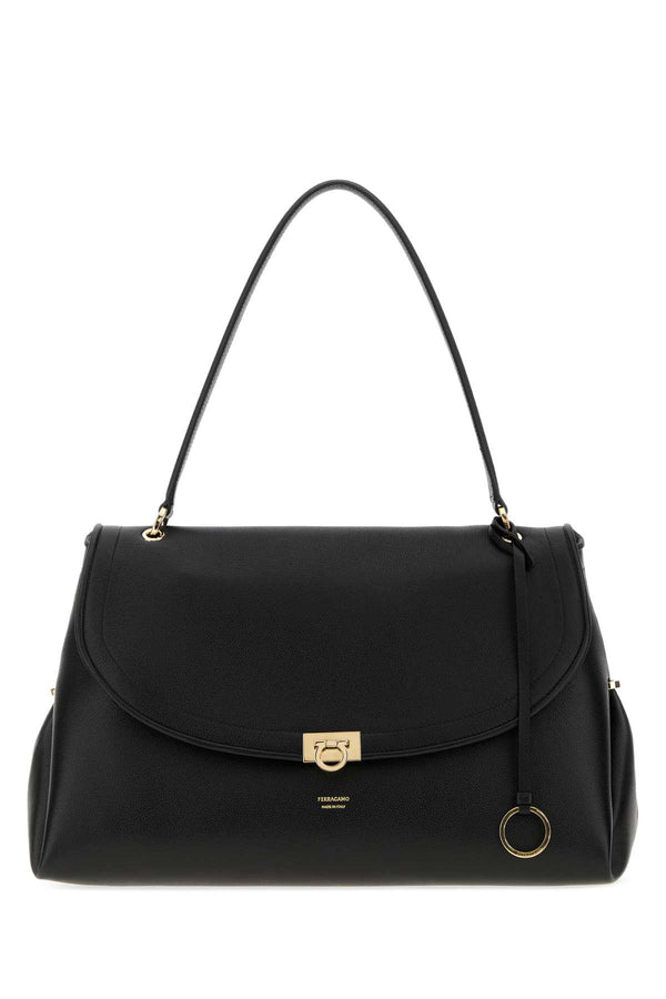 Black Leather Shopping Bag Nerotestadimorotestadimoro Borse A Mano