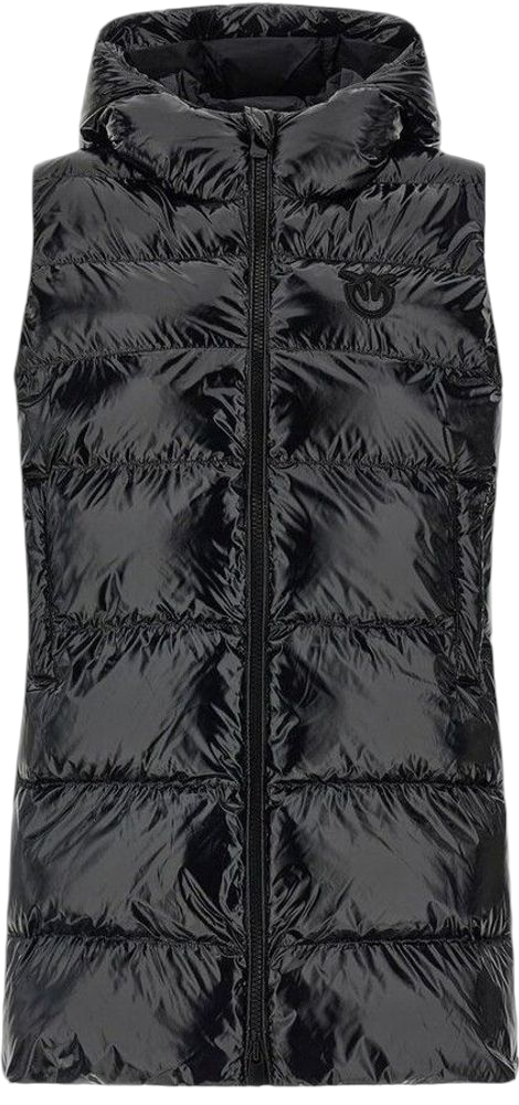 Pinko 100% Polyamide vest in black