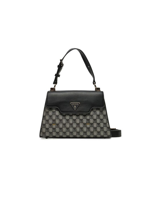 Guess 100% Polyurethane top handle bag in black