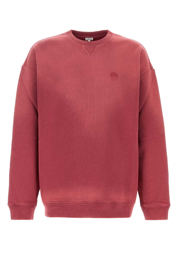 Red Cotton Sweatshirt Exterior: Felpe