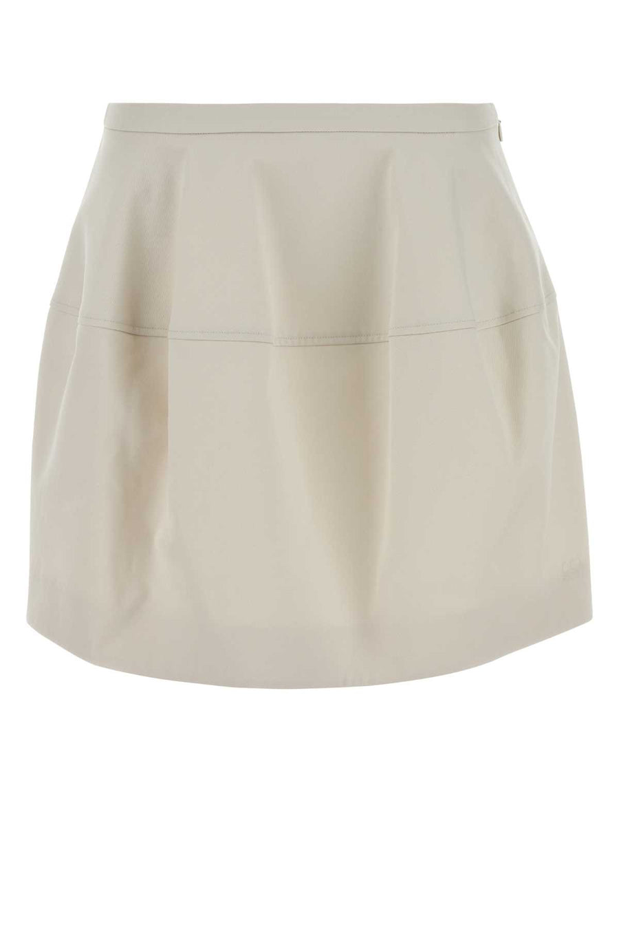 Ivory Cotton Blend Skirt Gonne