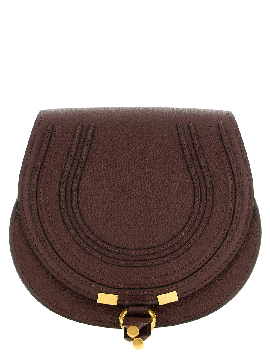 Brown Calfskin Crossbody Bag