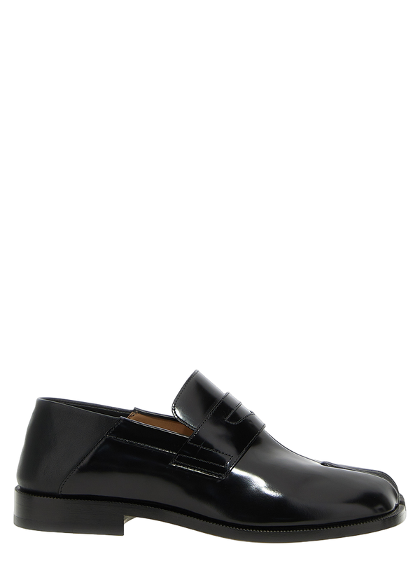 Maison Margiela 100% calf leather loafer in black