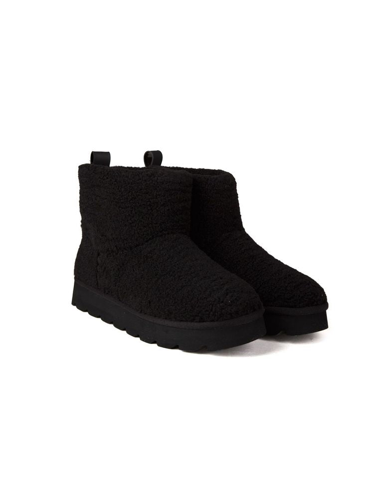 Michael Kors 100% Polyester upper; 100% Polyester lining; 100% Rubber sole bootie in black