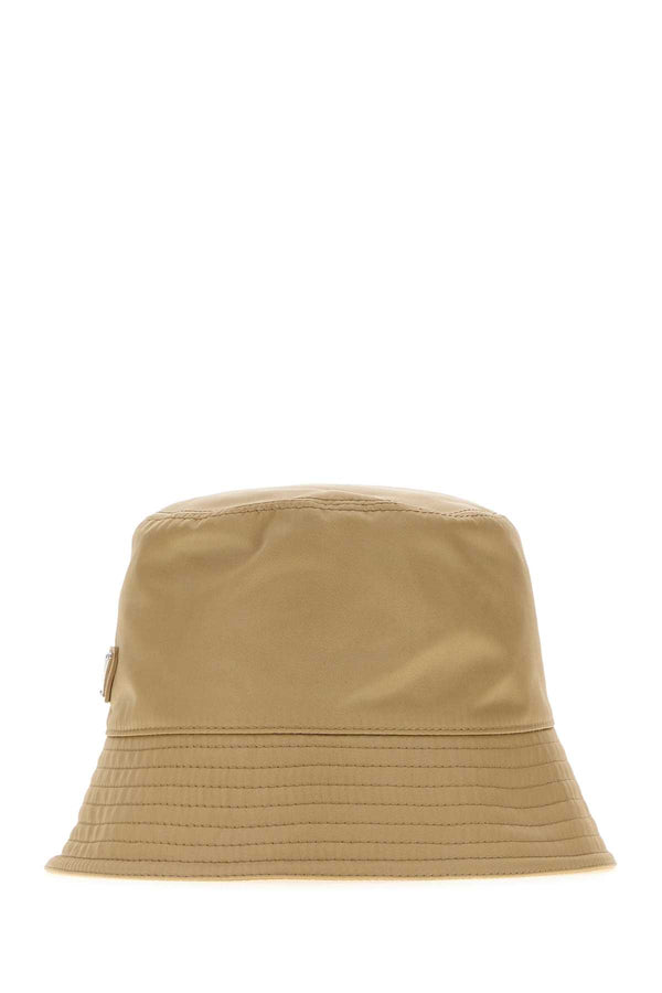 Prada CAPPELLI 100% recycled polyamide bucket hat in beige