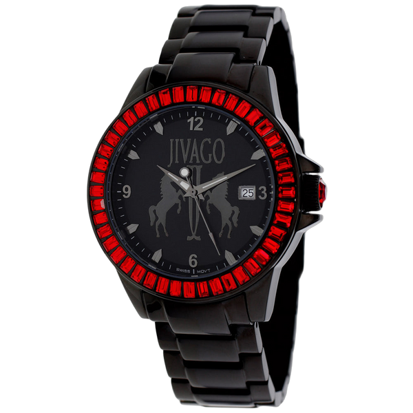 Jivago Stainless steel case watch in black