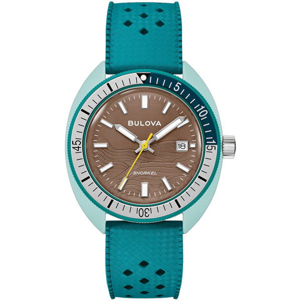 Bulova Ceramic case watch in brown