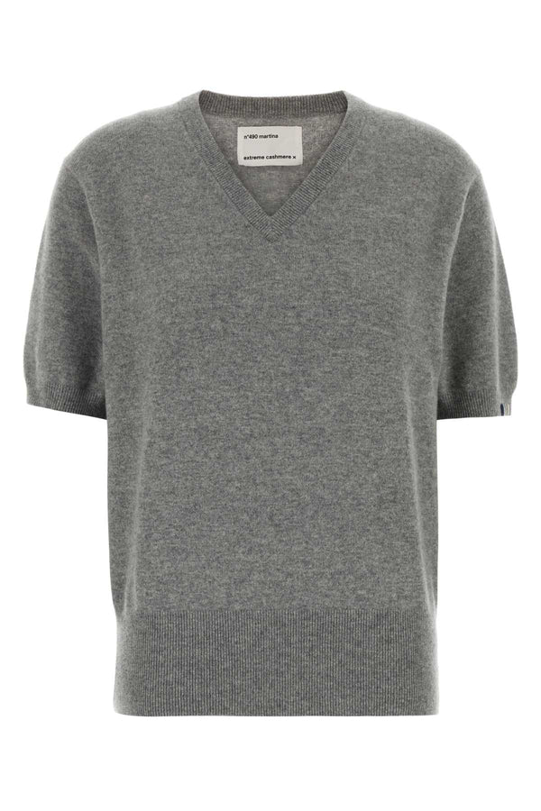 Grey Stretch Cashmere Blend Nâ°490 Sweater Goat Maglieria