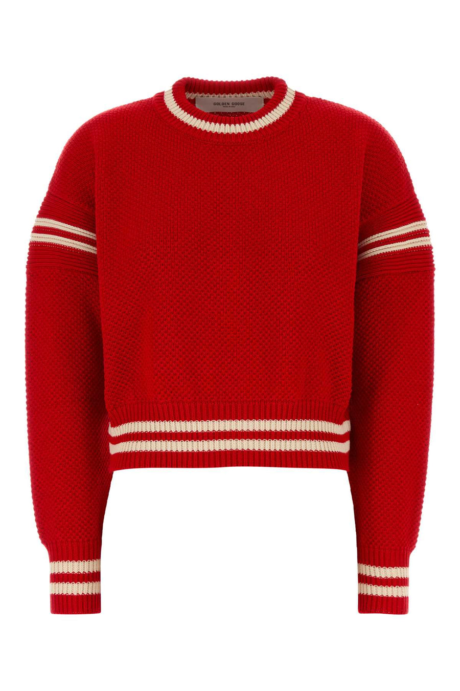 Golden Goose Deluxe Brand Boxy 100% Cotton sweater in red