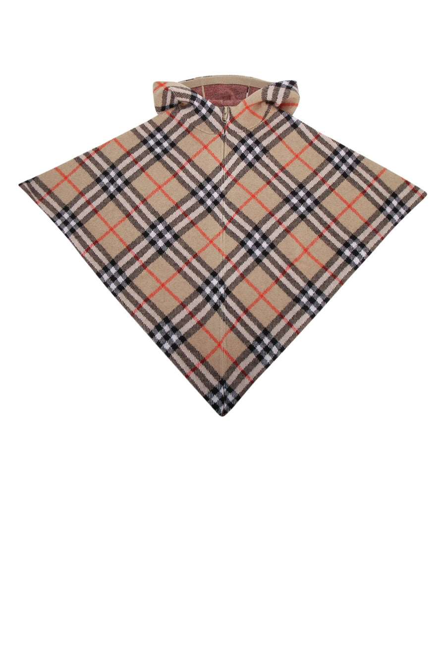 Kg6 Lette Hood Cape Sandipcheck Wool Elastane Maglieria