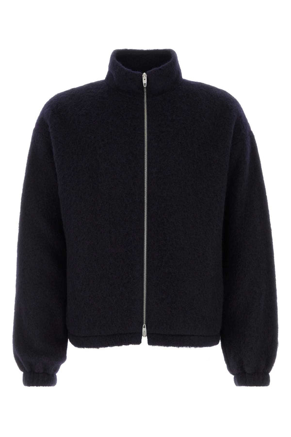 Midnight Blue Wool Blend Sweatshirt 403 Felpe