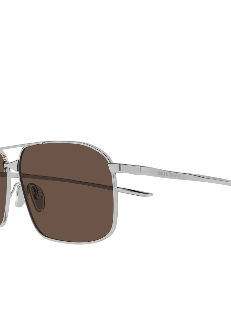 Balenciaga BB0492S Metal frame sunglasses in gray