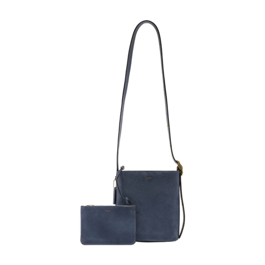 Coach Calfskin shoulder bag in blue