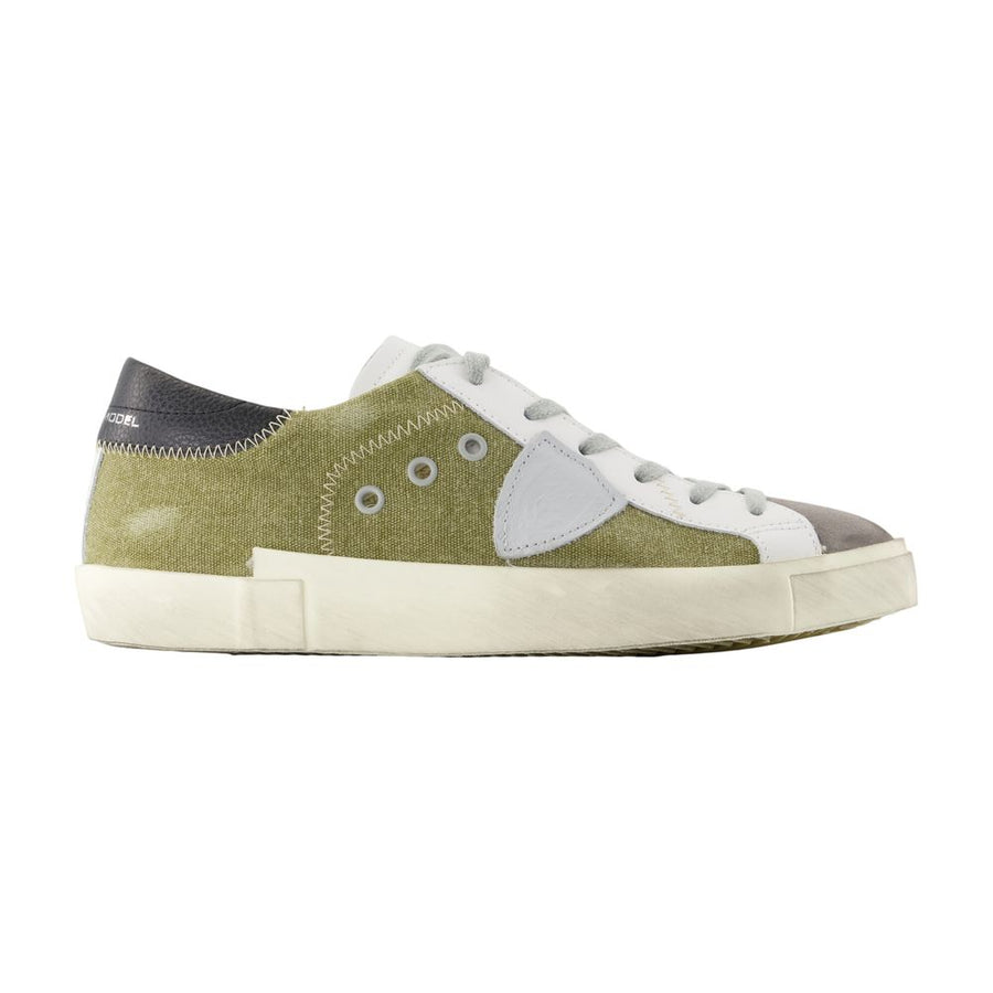 Philippe Model canvas sneaker in green