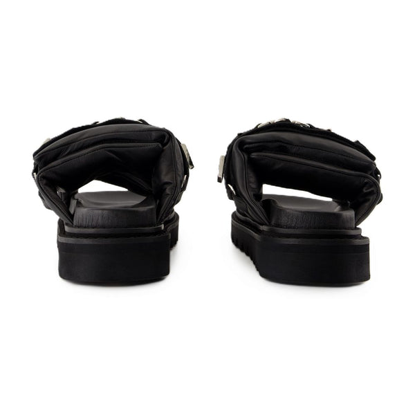 Toga Pulla calfskin sandal in black