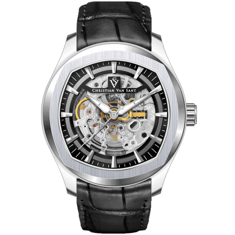 Christian Van Sant Stainless steel case watch in silver