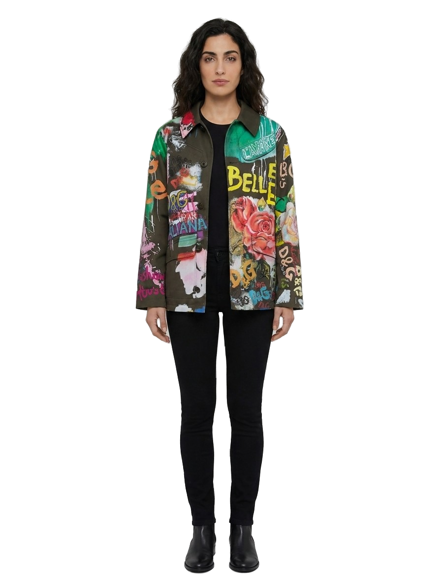 Multicolor Cotton Denim Jacket Clothing