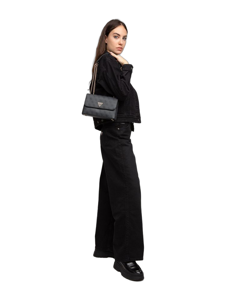 Guess 31% Polyurethane crossbody bag in black