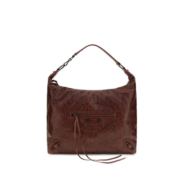 Balenciaga 100% Lamb Ovis Aries shoulder bag in brown
