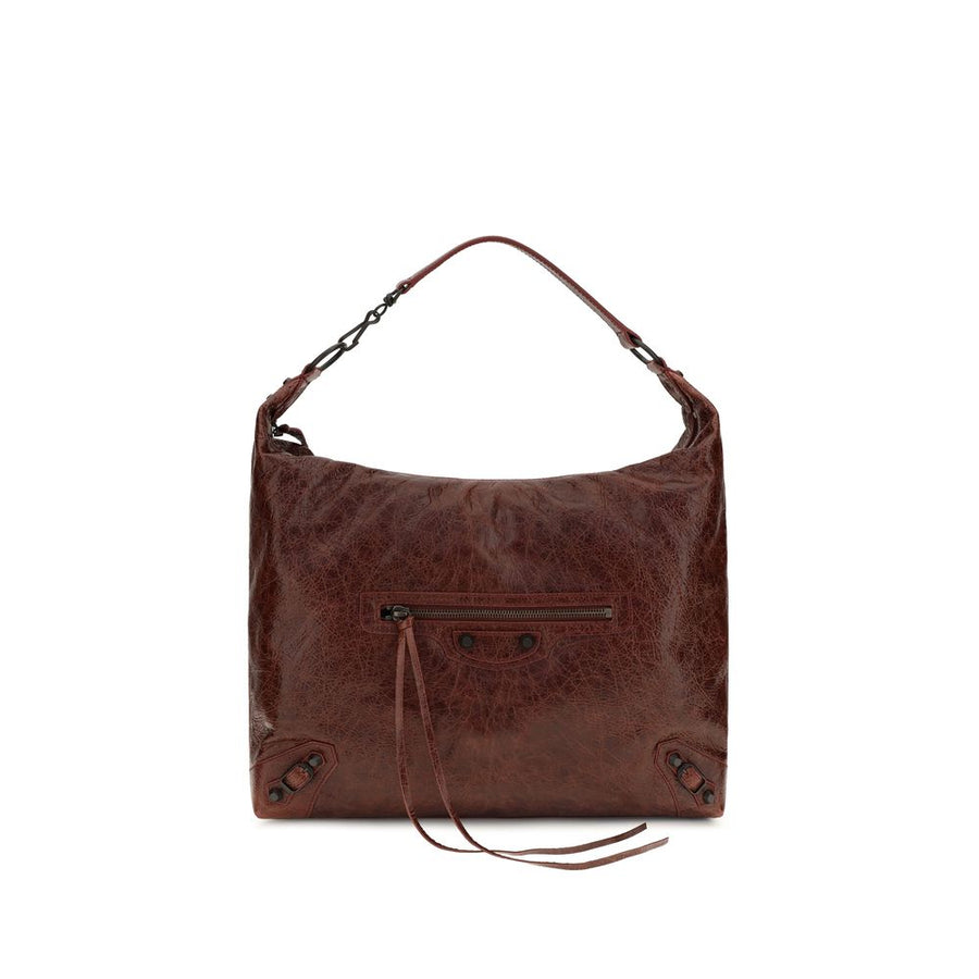 Balenciaga 100% Lamb Ovis Aries shoulder bag in brown