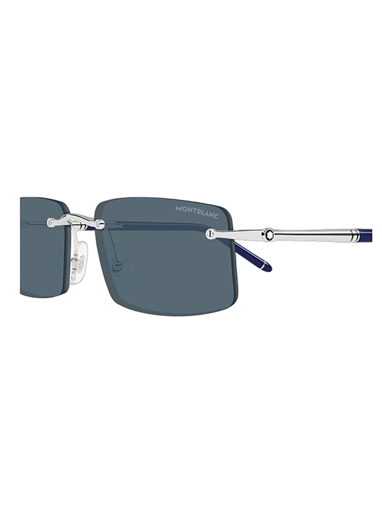 Montblanc MB0443S Metal frame sunglasses in navy