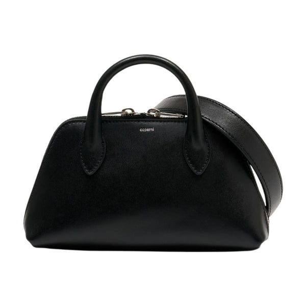 Coperni Calfskin top handle bag in black