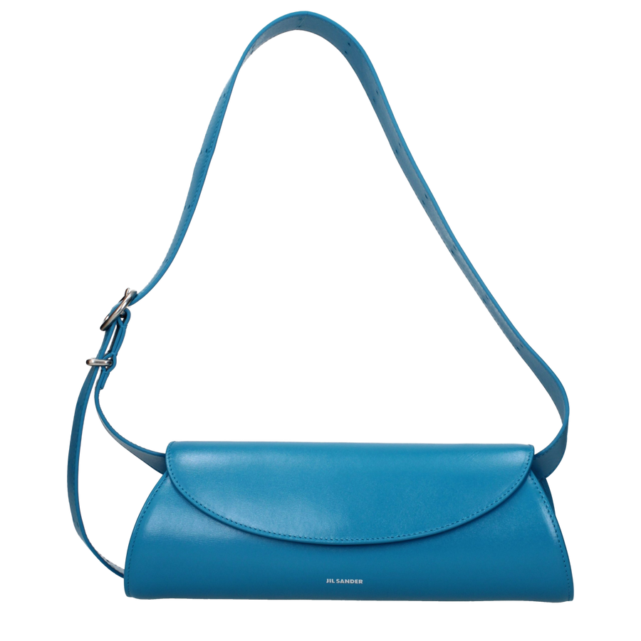 Jil Sander Leather crossbody bag in blue