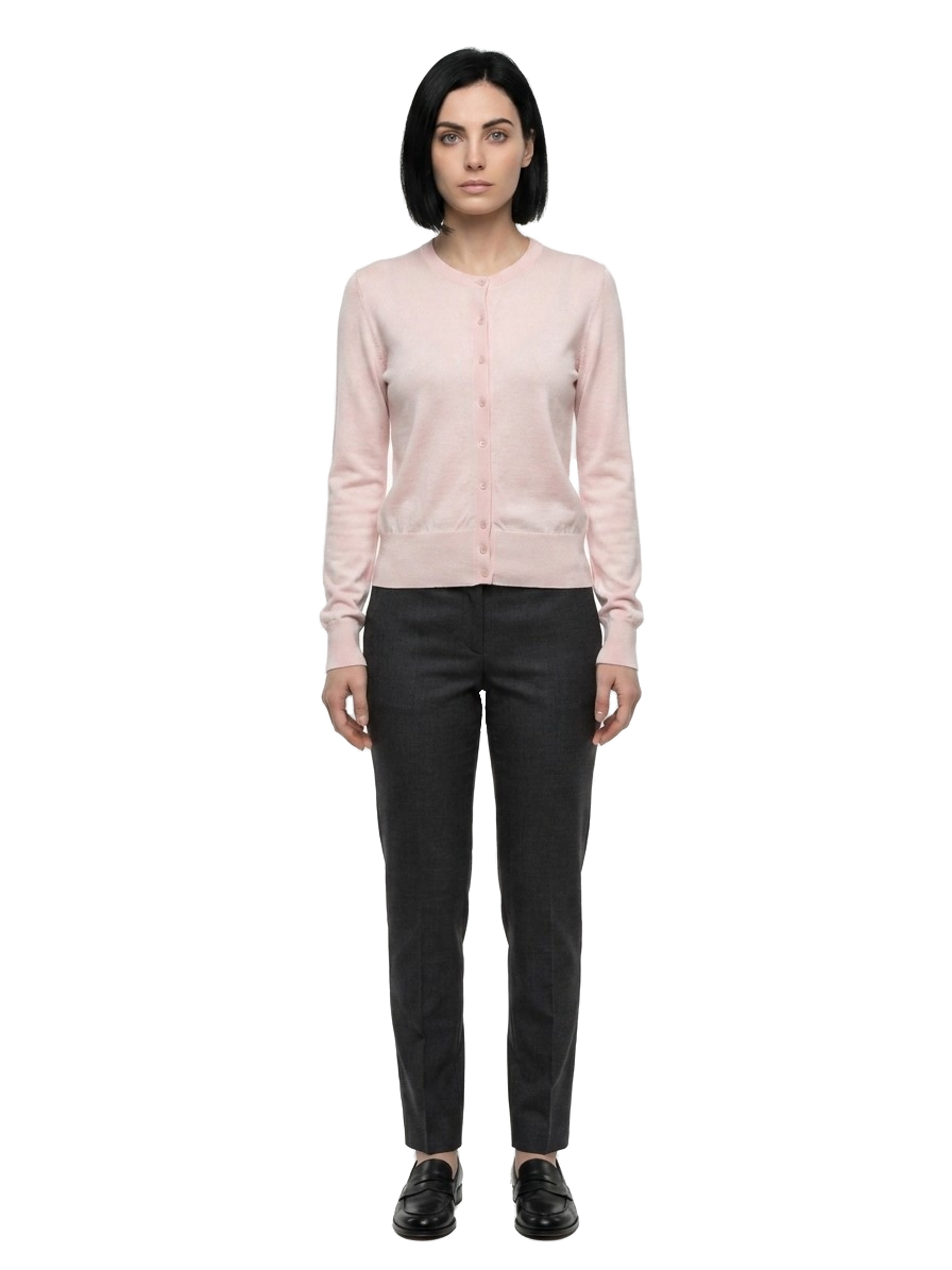 Pink Silk Cardigan Clothing