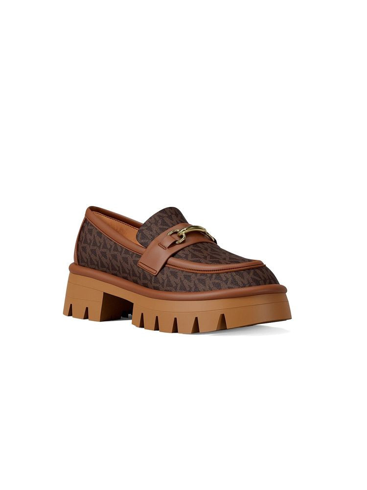 Michael Kors Loafers Brown Polyurethane Coated Textile Footwear / Flats