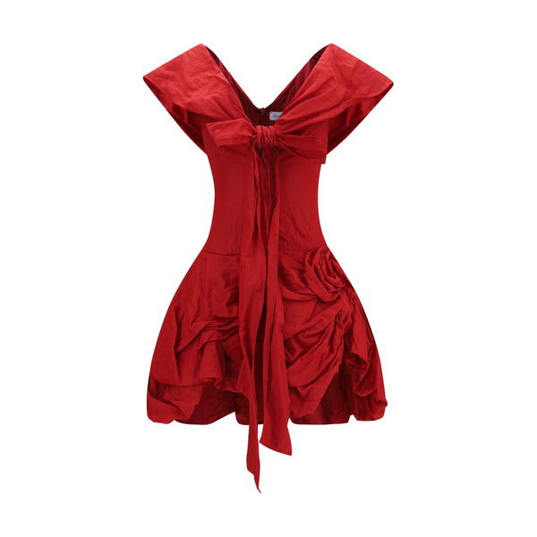 Magda Butrym 90% Cotton dress in red