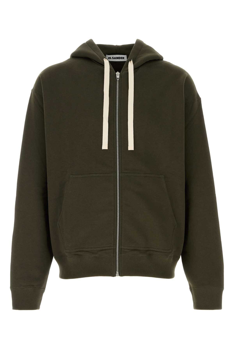 Olive Green Cotton Sweatshirt 312 Exterior: Felpe