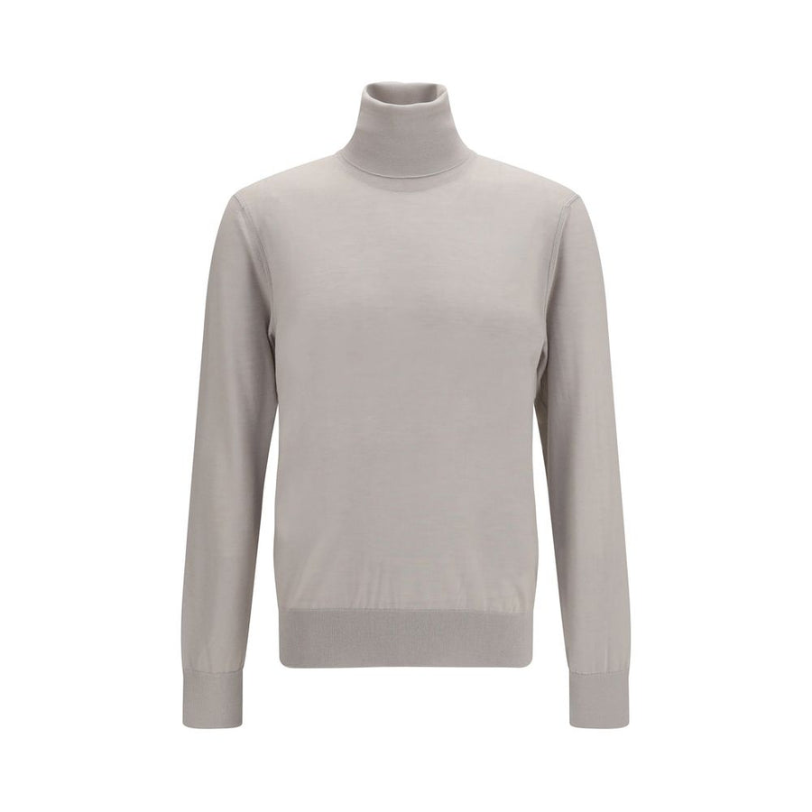 Beige Cashmere Turtleneck Clothing